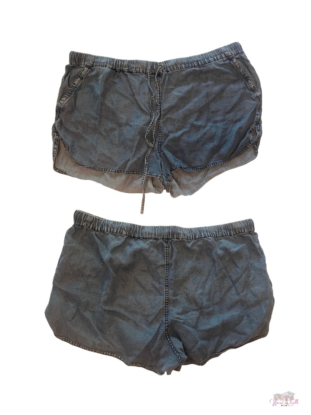 Casual Women's Drawstring Lounge Shorts - Charcoal Gray
